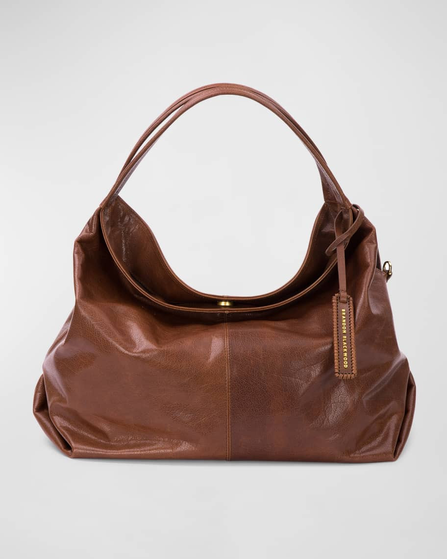 Brandon Blackwood Sylvia Leather Hobo Bag | Neiman Marcus