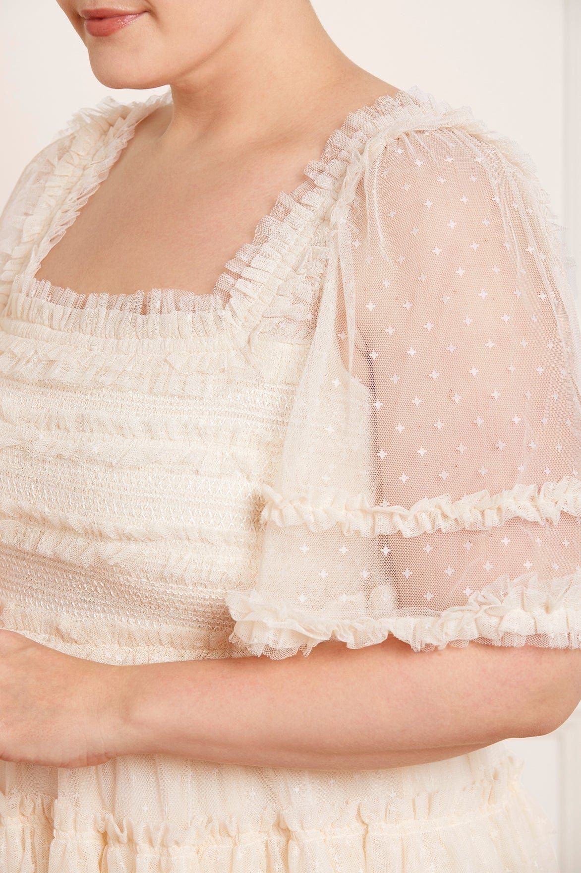 Peaches Smocked Ankle Gown | Needle & Thread US