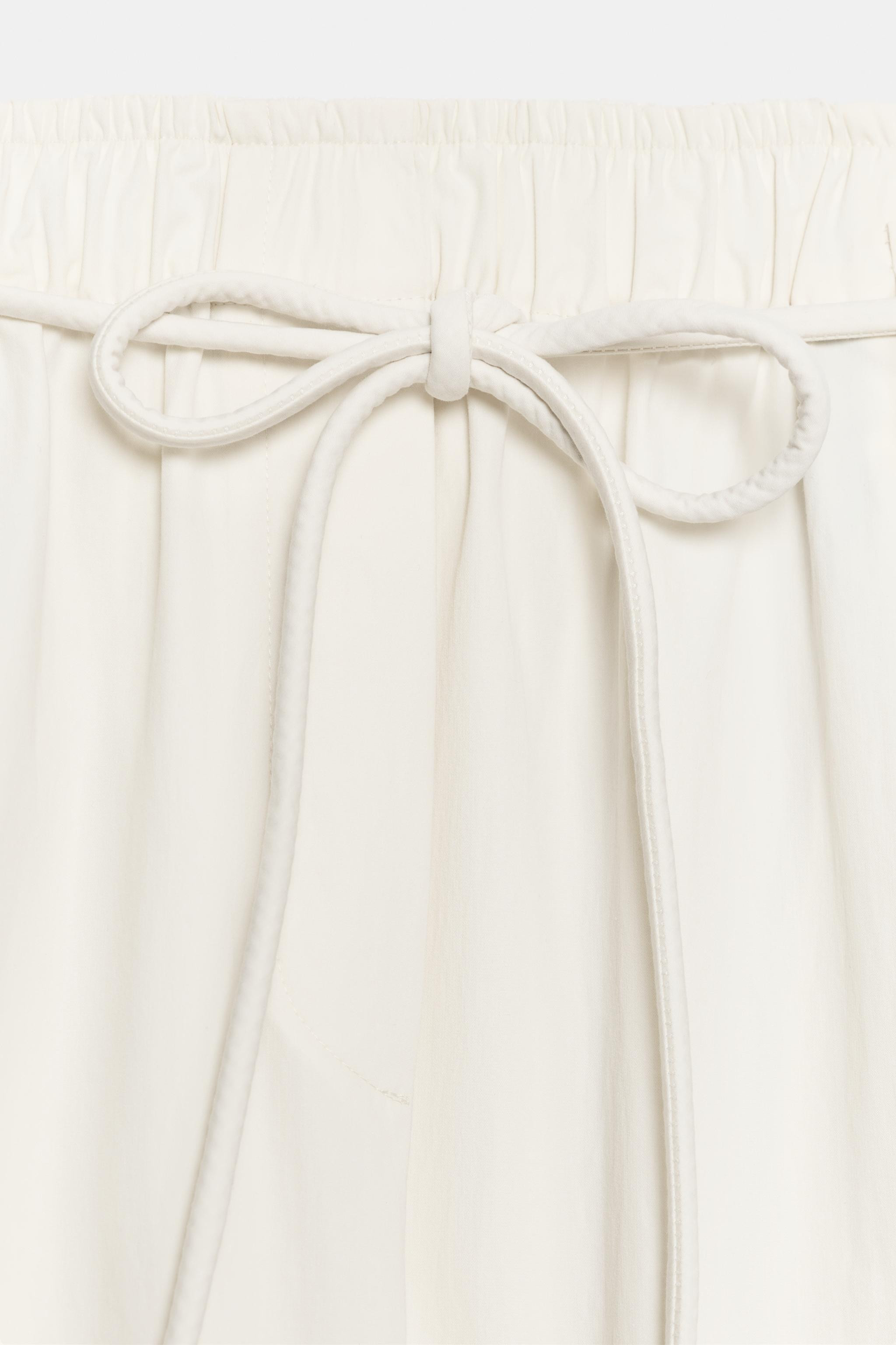 ZW COLLECTION POPLIN PANTS | Zara US