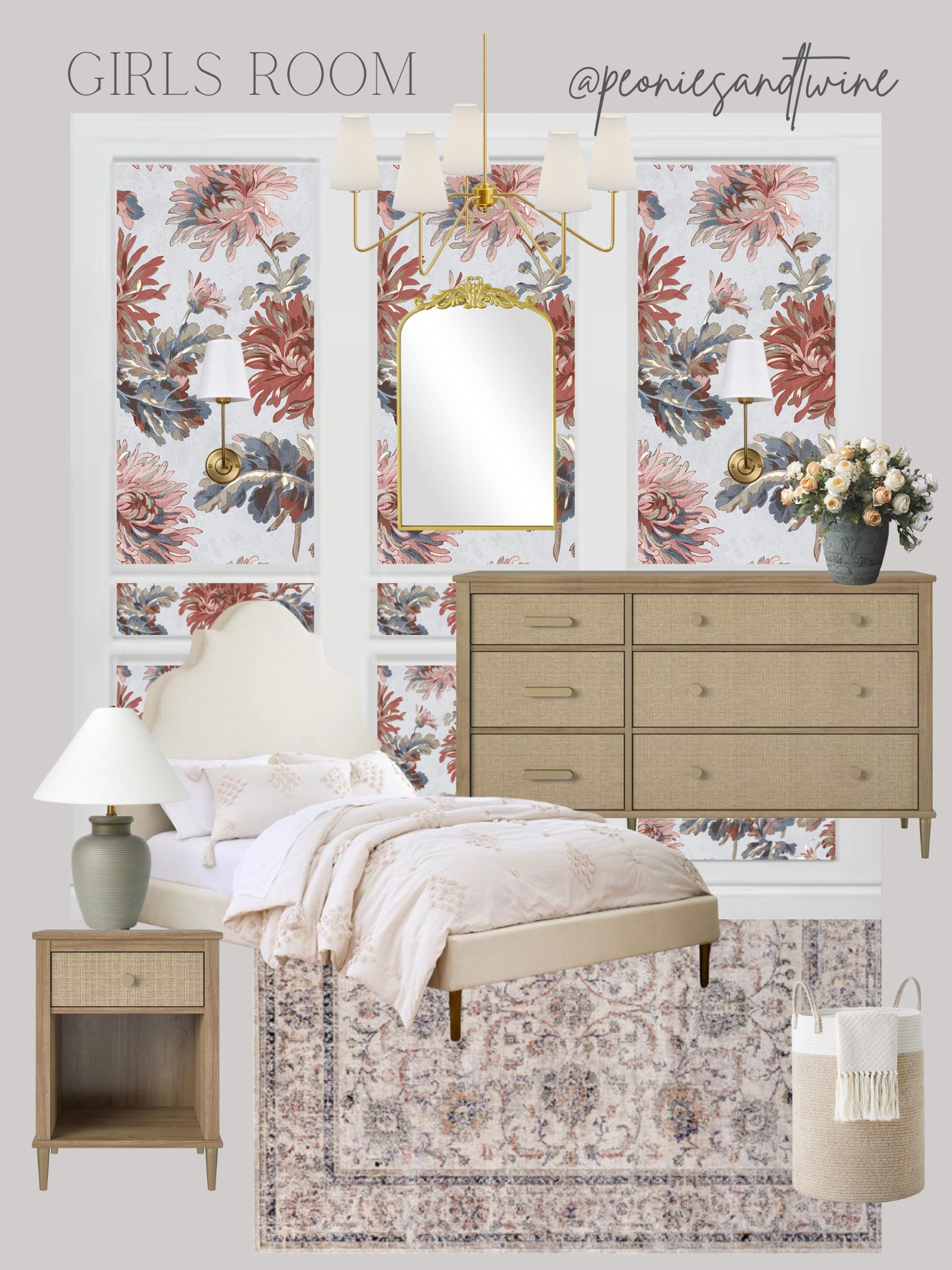 Girls room nursery bedroom ideas pottery barn antique style vintage style shabby chic area rug lamp mirror Anthropologie bedding lighting Amazon home 

#LTKbaby #LTKfamily #LTKhome