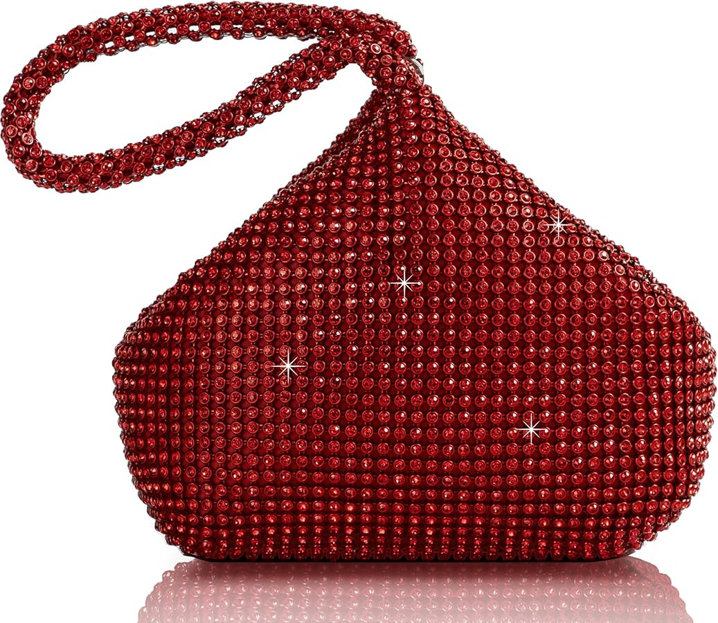 BABEYOND Women's Rhinestone Clutch Evening Bags Sparkly Glitter Triangle Purse for 1920s Party Pr... | Amazon (US)