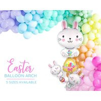 Giant Easter Balloon Decoration Huge Stacked Bunny Egg Pastel Pink Green Yellow Blue Spring Kids Party Bundle Diy Arch Garland | Etsy (US)