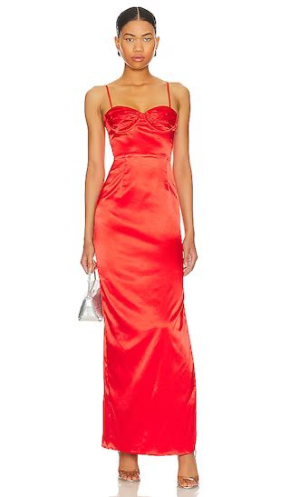 Drusilla Gown in Red | Bustier Dress | Corset Dress | Spring Maxi Dress Spring Summer Maxi Dress | Revolve Clothing (Global)