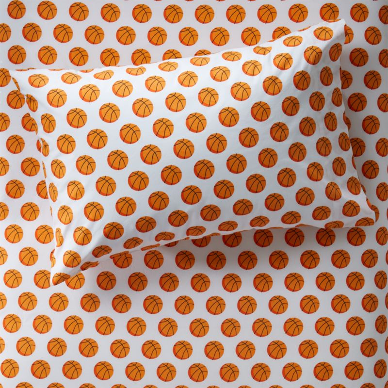 Basketball Kids Pillowcase + Reviews | Crate & Kids | Crate & Barrel