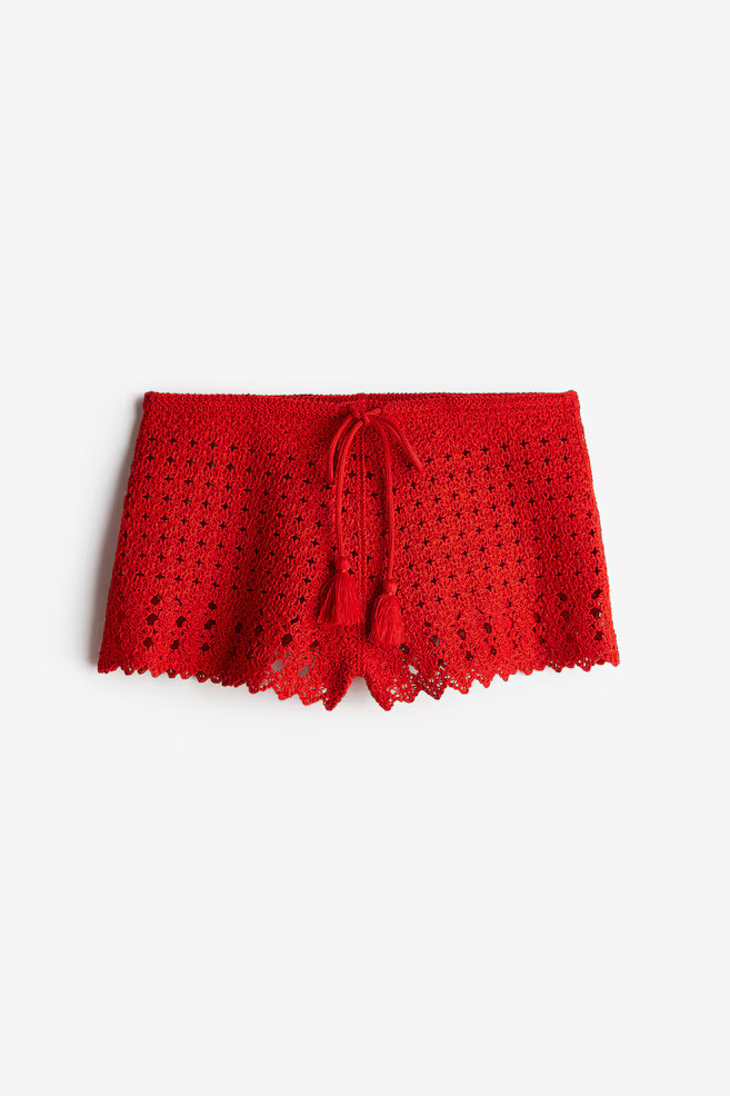 CROCHET-LOOK MINI SHORTS | H&M (US + CA)