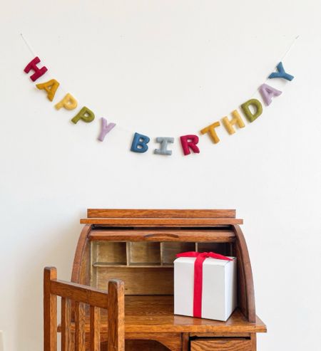 Birthday banner. We love these felt birthday banners that you can use year after year!

#LTKbaby #LTKkids #LTKfamily