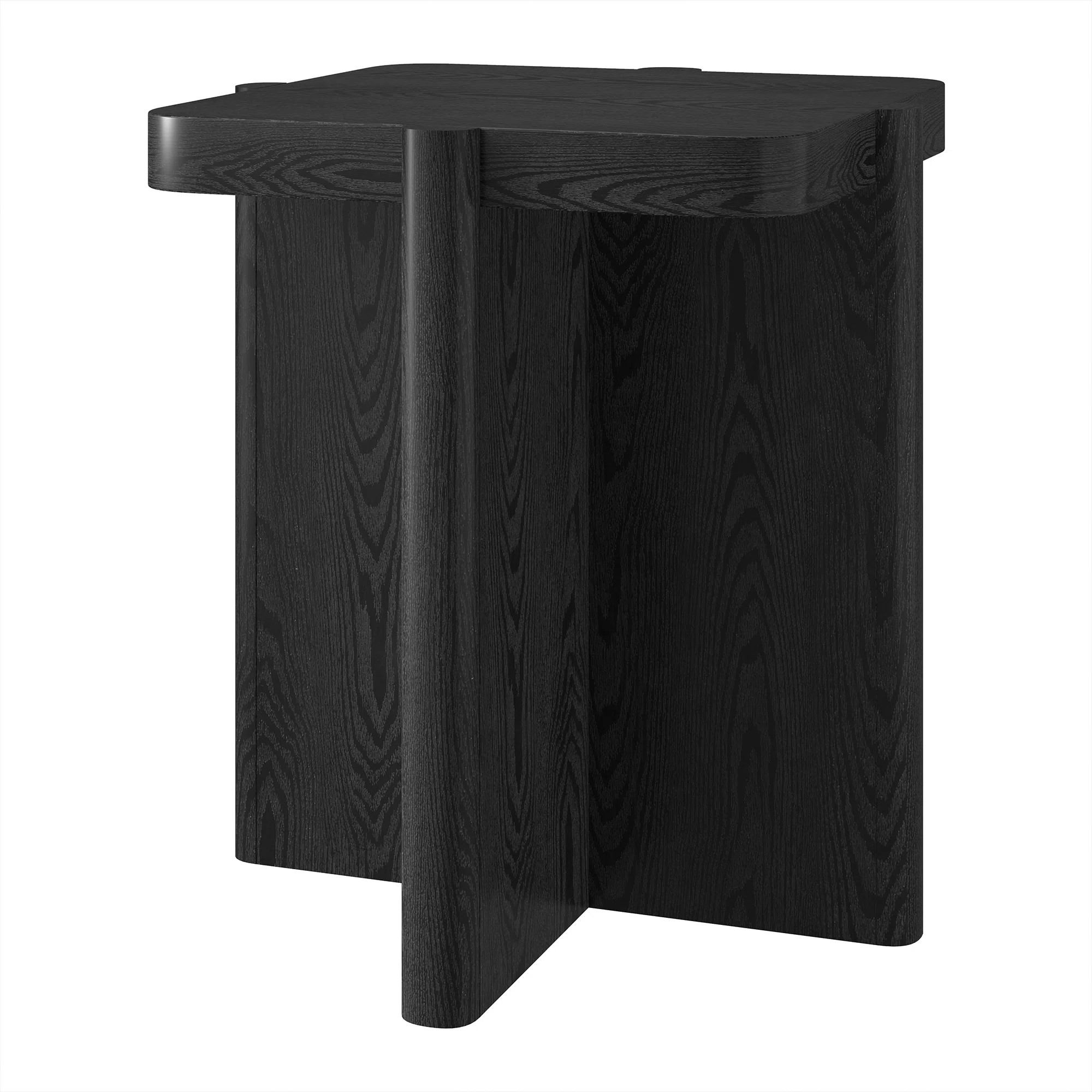 Laguna 20" Wide Square Side Table in Black Grain | Wayfair North America
