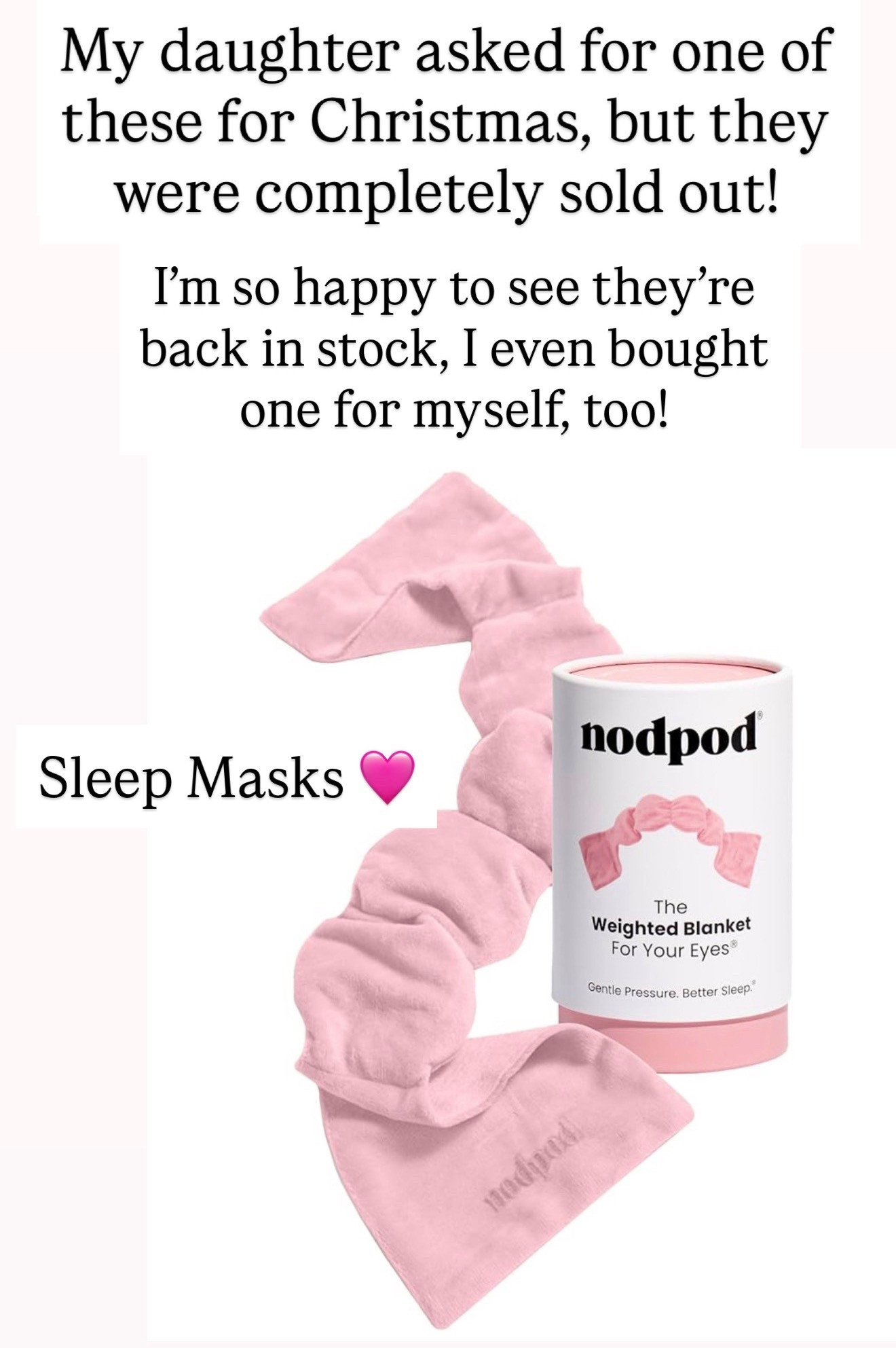 Nodpod sleep mask 

#LTKBeauty