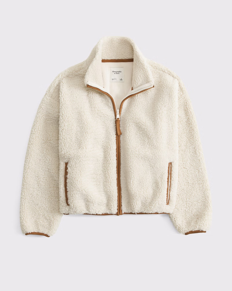 Sherpa Full-Zip Jacket | Abercrombie & Fitch (US)