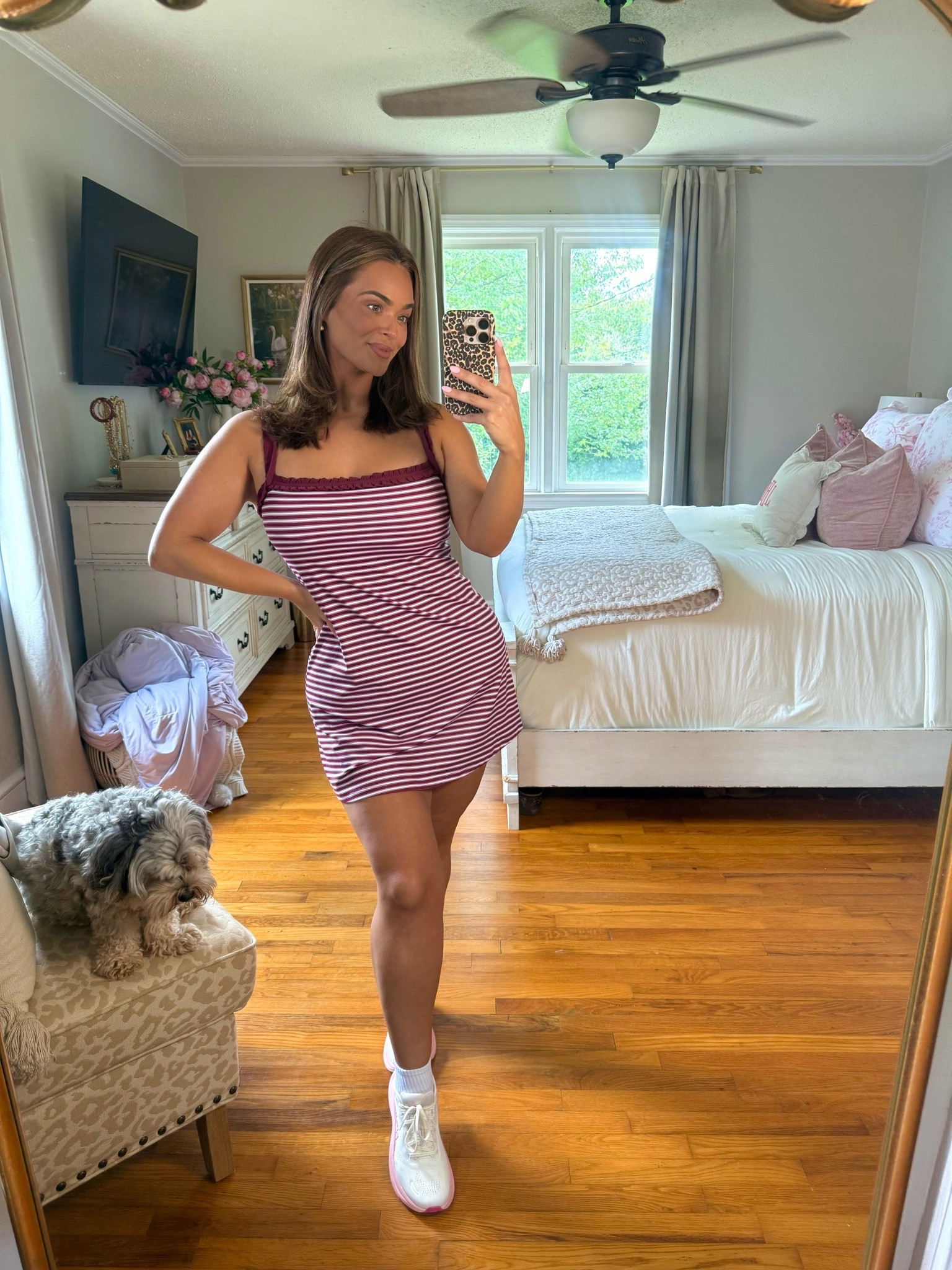 I didn’t pay the full price! I got it on sale don’t worry 😂 but order a size large and it’s sooooo freaking cute!! $85 is crazy though so wait for it to go on sale lol