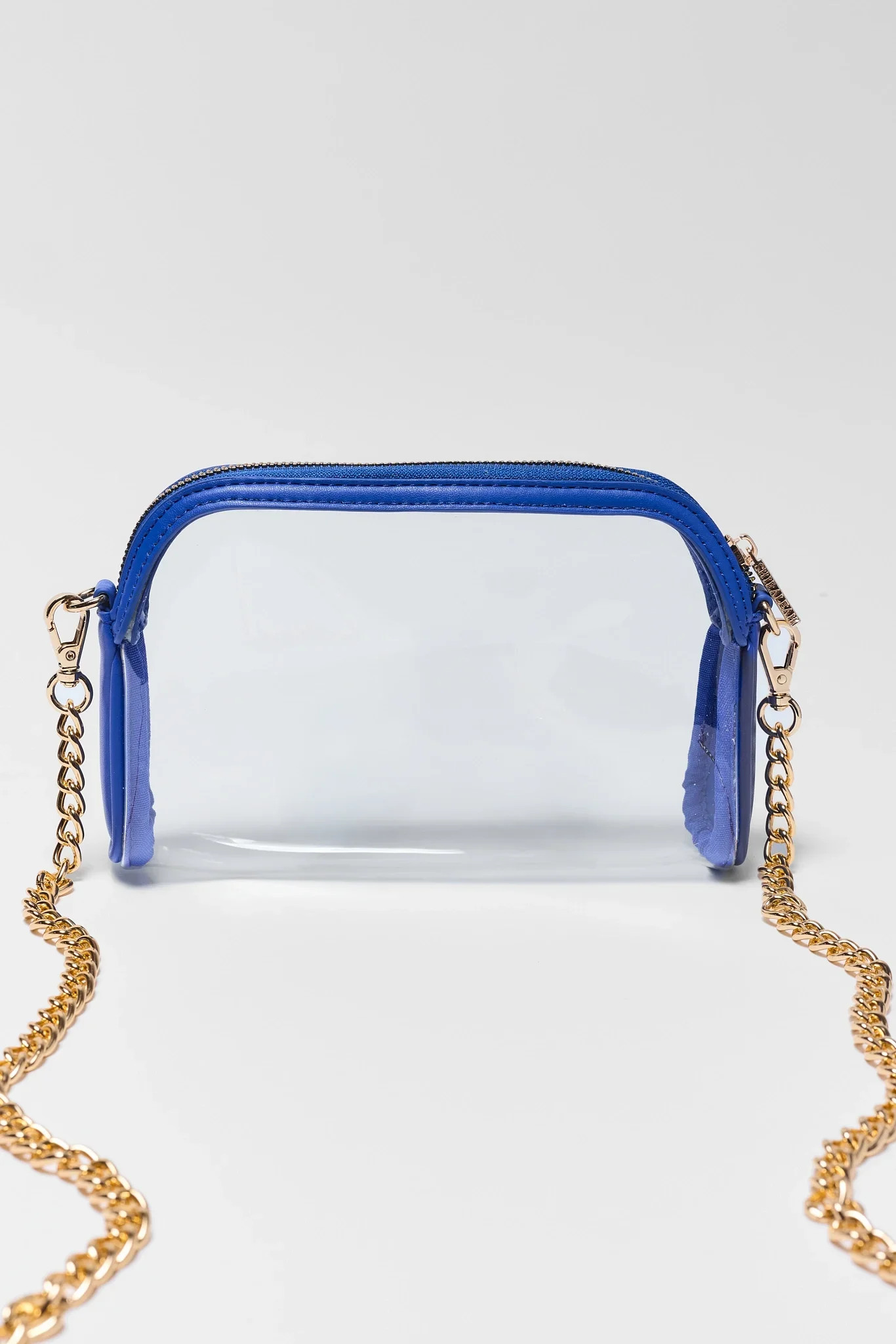 Blue Trim Clear Crossbody Bag | Avara