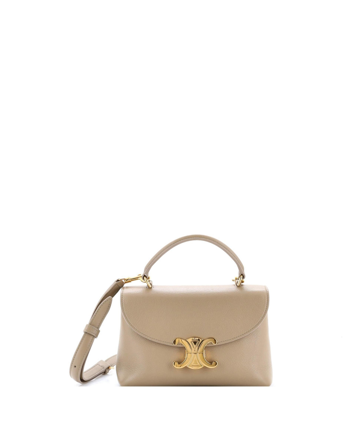 Pre-Owned Celine Teen Nino Top Handle Bag Leather - Natural | Macy's