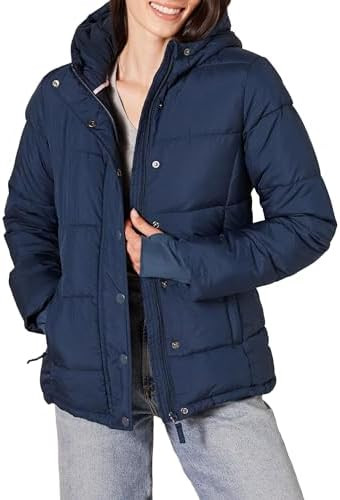 Amazon Essentials Women's Heavyweight Quilted Long-Sleeve Fleece Lined Hooded Puffer Coat (Availa... | Amazon (US)