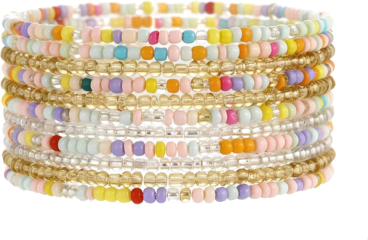 Gold Bracelets Set for Women Trendy, 14K Real Gold Plated Jewelry for Women Dainty Chain Bracelet... | Amazon (US)