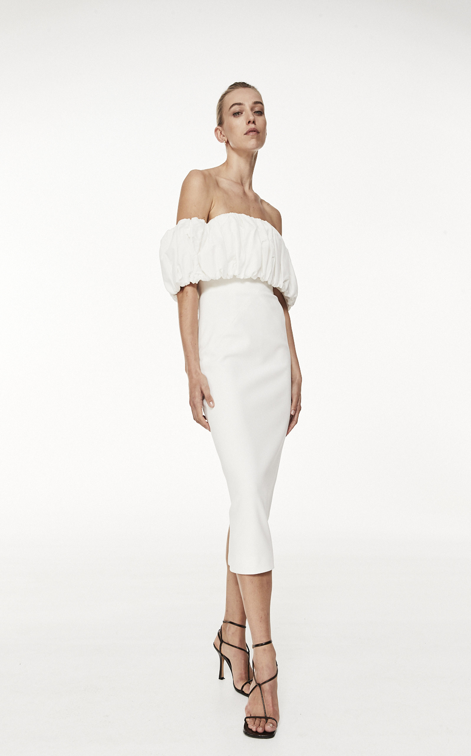 Harley Off-The-Shoulder Crepe Midi Dress | Moda Operandi (Global)