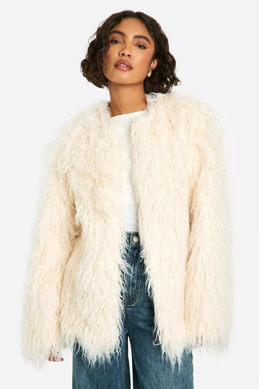 Tall Mongolian Faux Fur Coat | boohoo (US & Canada)