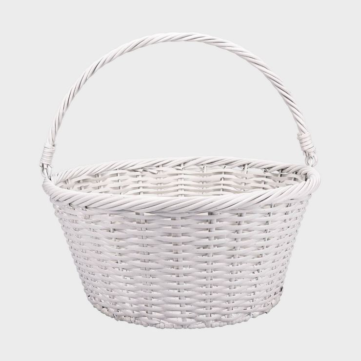 14" Round Plastic Willow Decorative Easter Basket - Spritz™ | Target