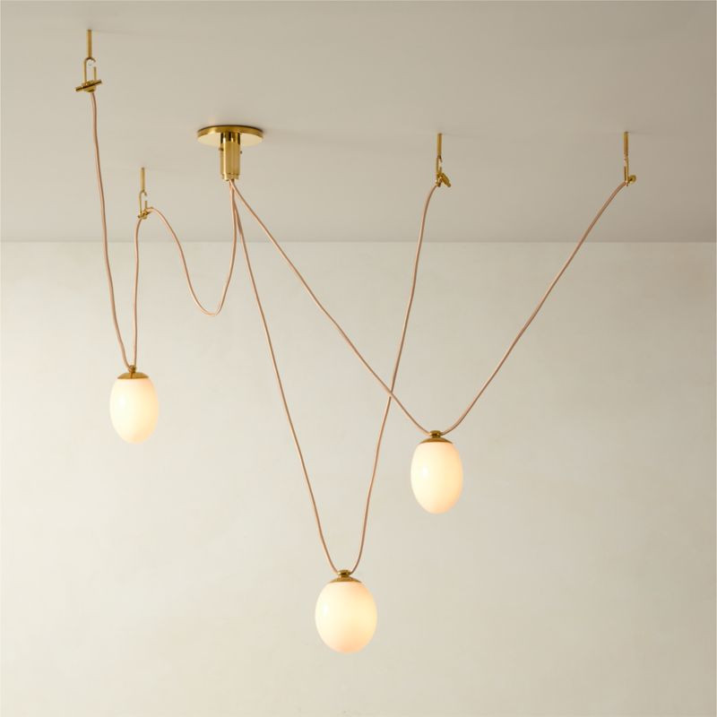 Augustine 3-Bulb Glass Chandelier by goop + Reviews | CB2 | CB2
