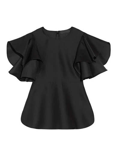 Ruffled poplin top | NET-A-PORTER (US)