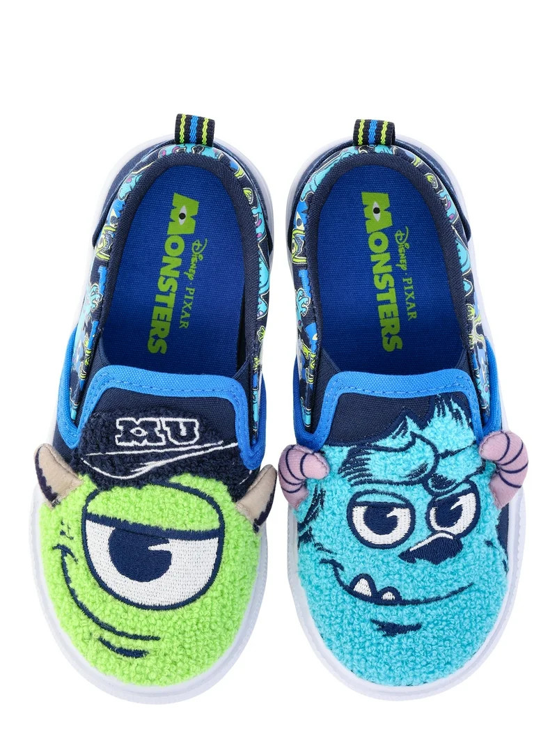 Disney's Pixar Monster's, Inc. Toddlers Kids Casual Slip on Sneakers | Walmart (US)