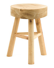 16in Solid Wood Plant Stand Stool | Plants & Planters | Marshalls | Marshalls