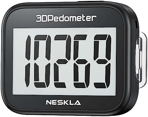 3D Pedometer for Walking, Simple Step Counter with Large Digital Display, Step Tracker with Remov... | Amazon (US)