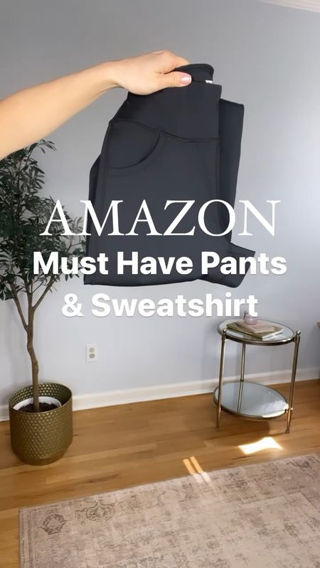 I am literally obsessed with these pants and will definitely be buying more colors! ! Available in petite, regular and tall lengths Wearing size small regular length. Paired it with this free people inspired hoodie that I lovvve!! This color is so fun! Wearing size small! 
 #AmazonFashion #founditOnAmazon #FoundItOnAmazonFashion

#LTKsalealert #LTKfindsunder50 #LTKfindsunder100