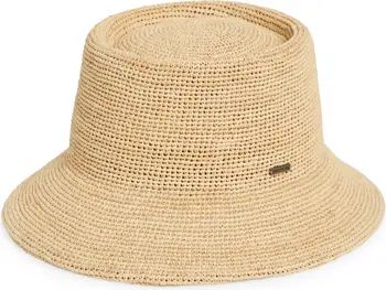 Ellee Straw Packable Bucket Hat | Nordstrom