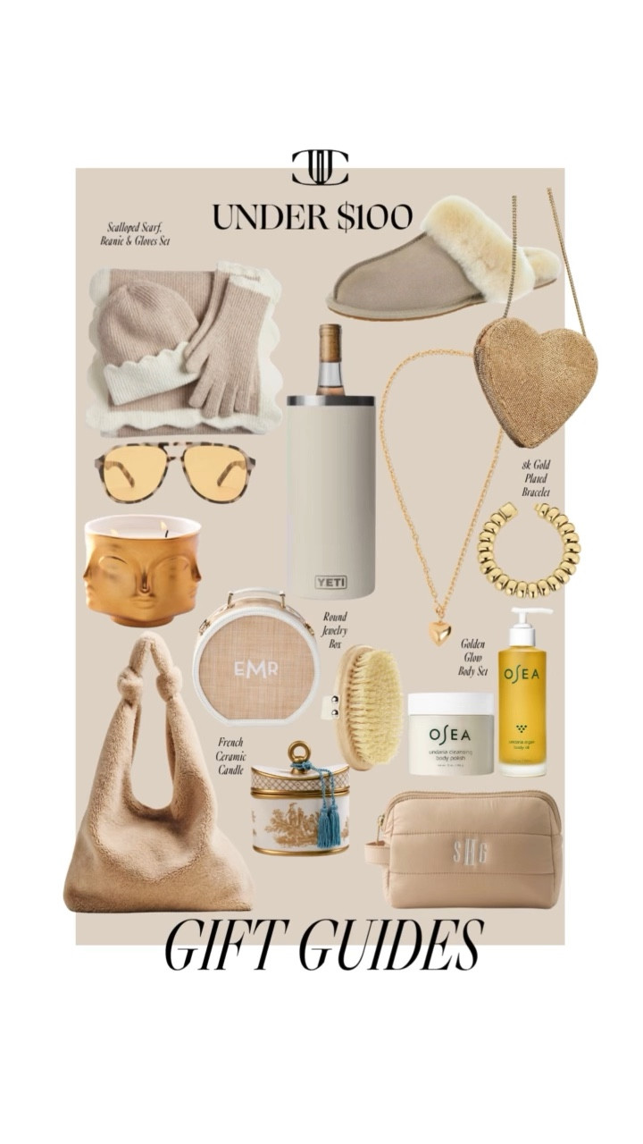 ✨Holiday Gift Guide: Everything Under $100! ✨
If you’re shopping for chic, thoughtful, and budget-friendly gifts this season, I pulled together my favorite finds — all under $100 and all effortlessly stylish. From cozy accessories to personalized pieces, hostess favorites, beauty treats, and playful home accents… this is your one-stop shop for everyone on your list. 🎁💫

These boards are packed with gifts they’ll actually use and love — perfect for teachers, sisters, best friends, moms, and those “I need something cute right now” moments.

#giftguide #giftguideunder100 #under100gifts #holidaygiftguide #giftideasforher #budgetfriendlygifts #ltkholiday #ltkfinds #jcathell #holidayinspo #stockingstuffers #hostessgifts #giftgivingmadeeasy #womensgifts #giftedit #holiday2025 #shoppingguide

#LTKGiftGuide #LTKStyleTip #LTKOver40