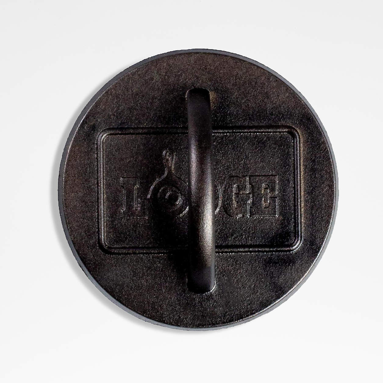 Lodge 6.25" Seasoned Cast Iron Burger Press + Reviews | Crate & Barrel | Crate & Barrel