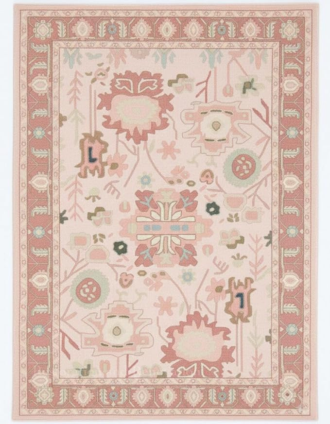 Traditional Oushak Wool Area Rug – Handmade with 100% Wool – Vintage Floral and Botanical Pat... | Amazon (US)