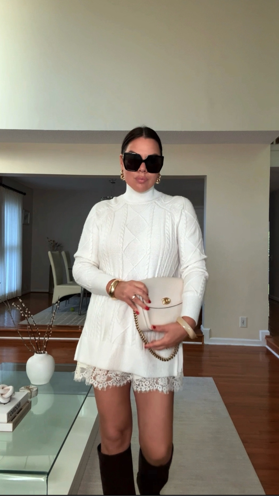 Today’s look: lace-trimmed shorts + a crisp white sweater (or blazer) — a sweet & edgy fall mix.

I love how the lace adds that delicate, feminine touch, but pairing it with a blazer or chunky boots keeps it grounded.

#LTKItBag #LTKStyleTip #LTKSeasonal