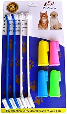 Amazon.com : PenVinoo Dog Toothbrush Pet Toothbrush Finger Toothbrush Small to Large Dogs (1pack)... | Amazon (US)