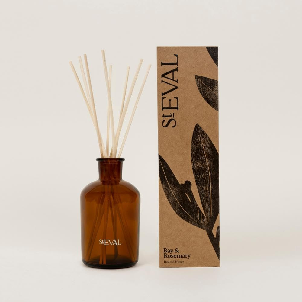 St Eval Bay & Rosemary Diffuser| Earthy Herbal Fragrance | Made in Cornwall | Amazon (UK)