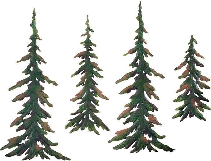 Evergreen Pine Tree Metal Wall Decor Set | Amazon (US)