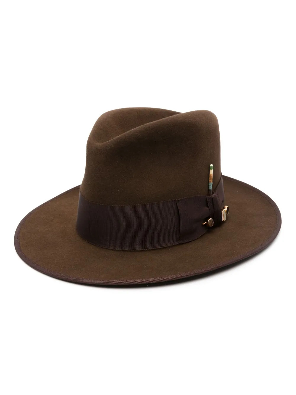matchstick-detail fedora hat | Farfetch Global