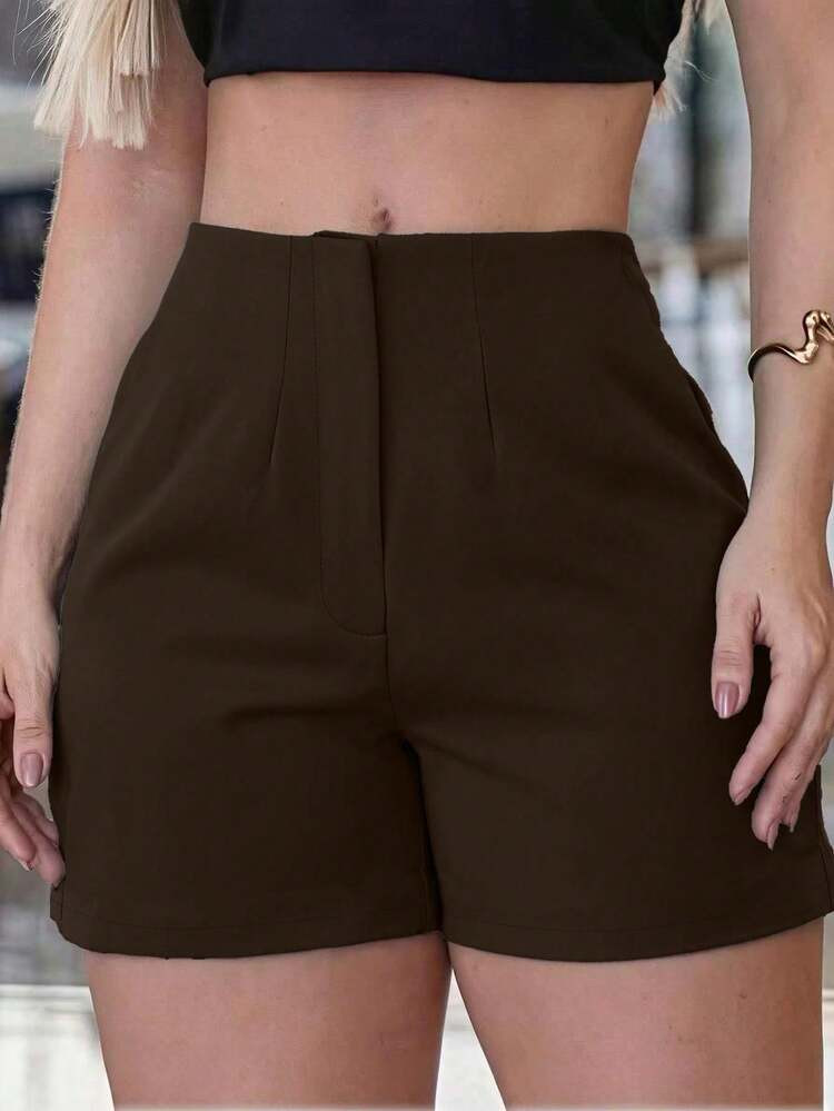 Women's Summer Casual Elastic Fitness Shorts, American Style | SHEIN