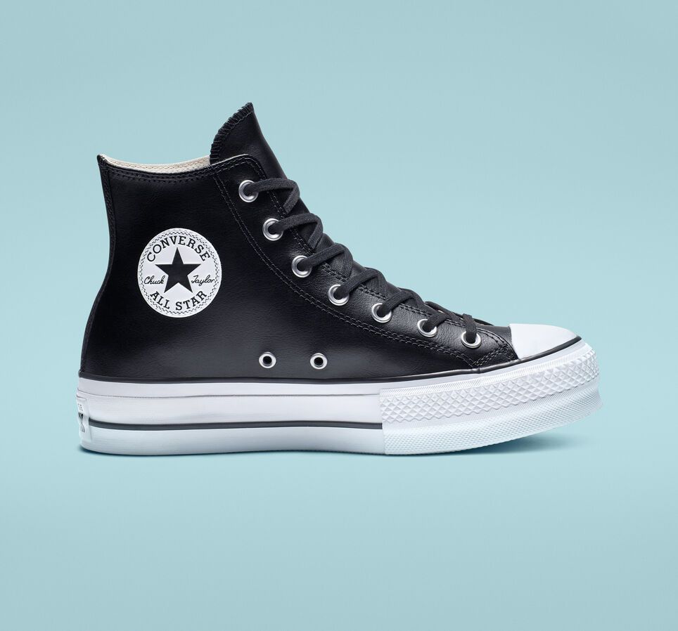 Chuck Taylor All Star Platform Clean Leather High Top Shoe | Converse (US)