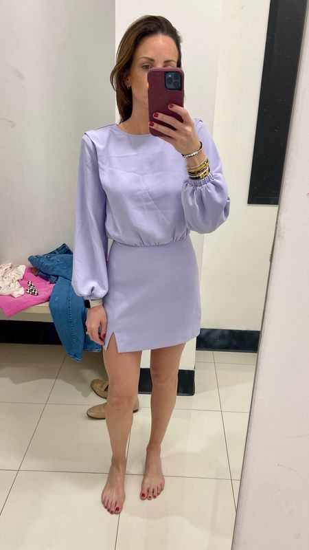 This crew neck lavender dress is perfect for spring. Could wear it for church or as a wedding guest dress. Fits TTS. Lined and has a zipper back closure. Easter dress, long sleeve dress, pastel purple dress, sheath dress, Macys dress, Astr The Label dress

#LTKSeasonal
