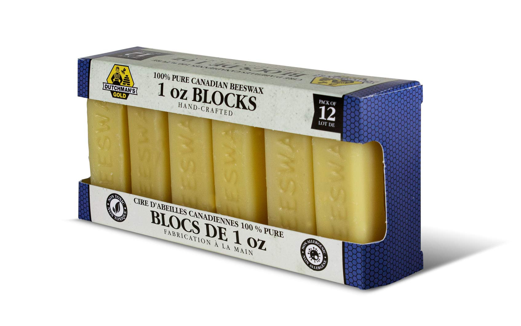 Dutchman’s Gold Canadian Yellow Beeswax Block - Pack of 12 (1 oz Each) - Cosmetic-Grade Natural... | Amazon (CA)