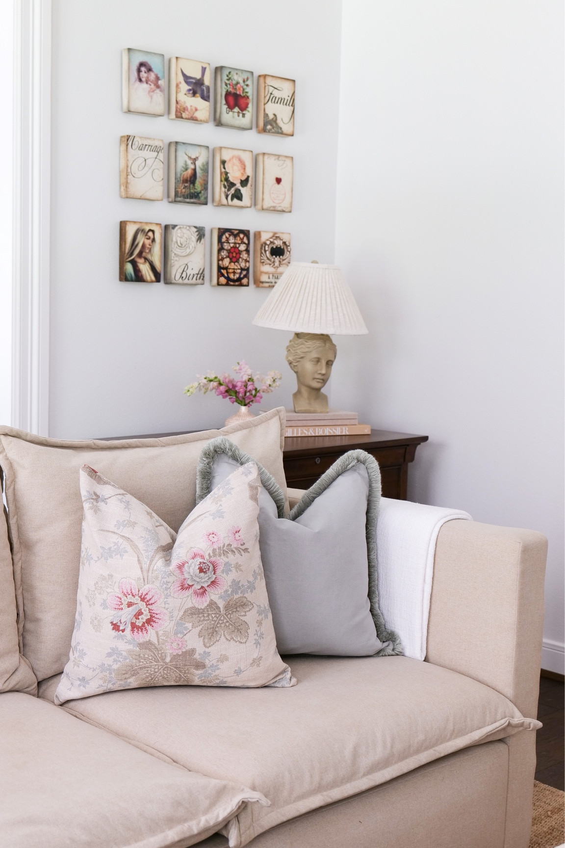 Living room update with new pillows! Both on sale and blue on major major sale at 22$!!! Ballard designs //Anthropologie 

#LTKsalealert #LTKhome #LTKFind