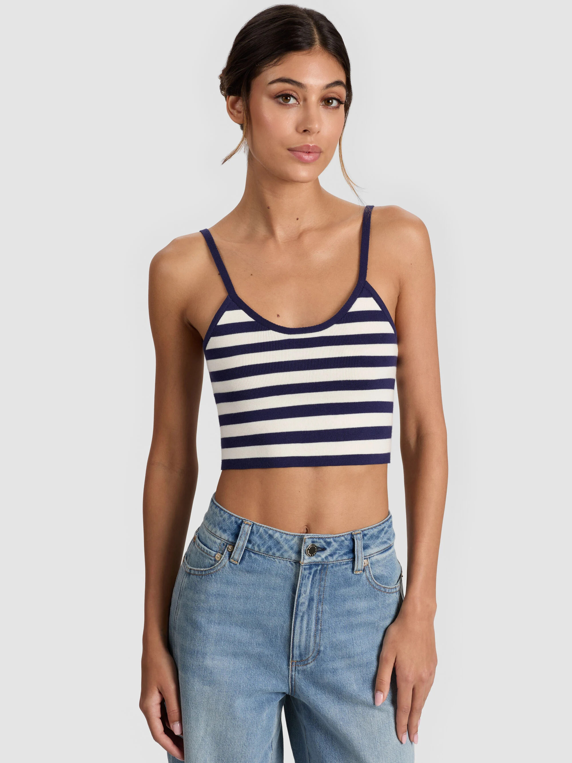 MAUDE STRIPED BRALETTE | Alice + Olivia