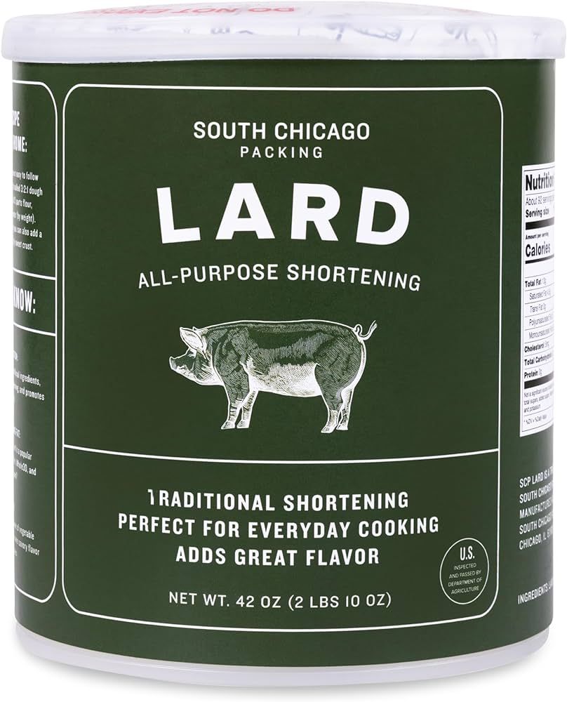 South Chicago Packing Traditonal LARD Shortening, 42 Ounces, Specialty Baking Shortening and Cook... | Amazon (US)