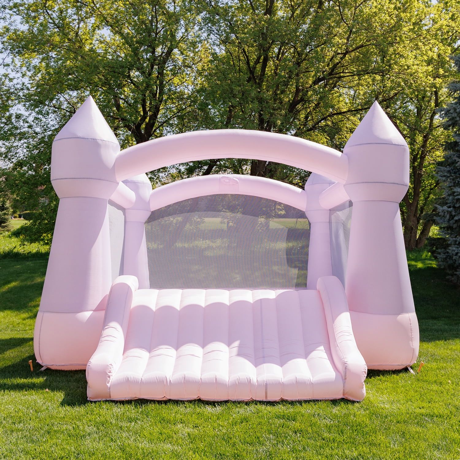 Bounceland Party Castle DayDreamer Cotton Candy Bounce House, 16.4 ft L x 13.1 ft W x 9.3 ft H, B... | Walmart (US)