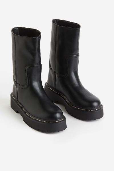 Contrasting-stitch Ankle Boots | H&M (US + CA)