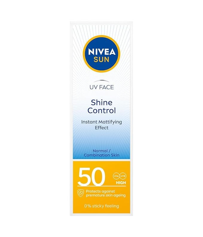 Nivea Sun UV Sunscreen Face Shine Control Cream for Mat Look SPF50, 50ml | Amazon (US)