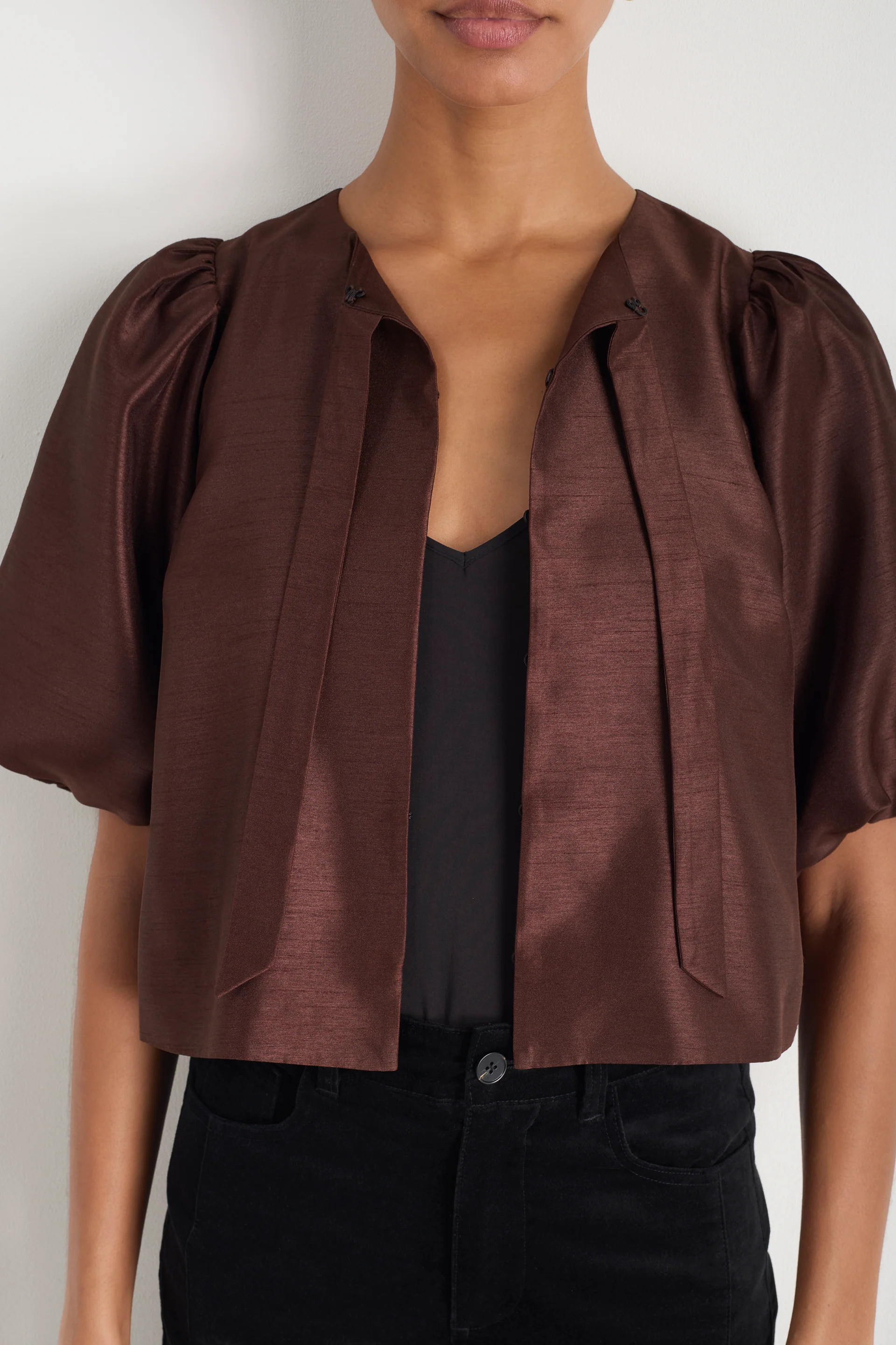 Coral Top - Cocoa | WYSE London