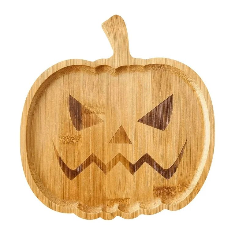 LMEEOR Halloween Decorations, Halloween Wooden Pumpkin Ghost Tray Dining Home Kitchen Package, Ha... | Walmart (US)