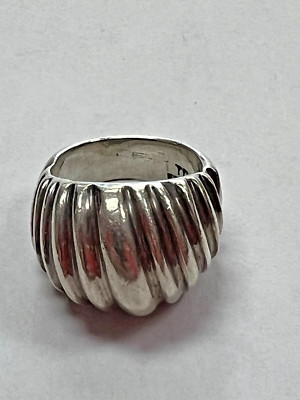 Vintage Taxco Sterling Silver Ribbed Dome Ring Size 7 [045DUW] | eBay US