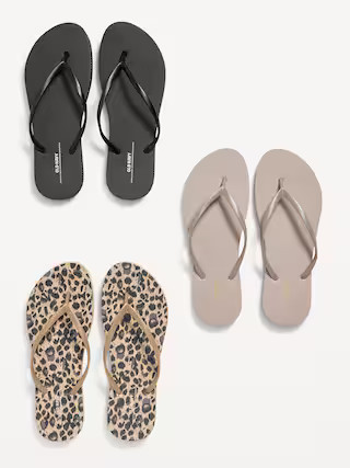 Flip-Flop Sandals 3-Pack (Partially Plant-Based) | Old Navy (US)